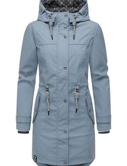 PEAK TIME Regenjacke L60042 stylisch taillierter Regenmantel für Damen