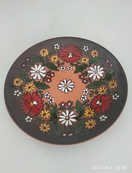 schöner bunter Dekoteller Wandteller - Fulda Zentrum