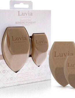 Luvia Cosmetics Make-up Schwamm Diamond Sponge Elegance, Set, 2 tlg., feinporige Oberfläche für natürliches Hautbild