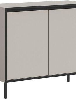INOSIGN Kommode NORT, Höhe: 92 cm, mit Metall Stabfuß, 2 Türen, 2 Einlegeböden, Anrichte, Sideboard, Schrank, Board, Highboard