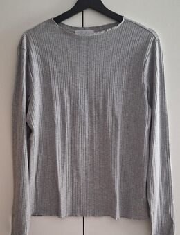Graues geripptes Langarmshirt Gr. L Primark - Guxhagen