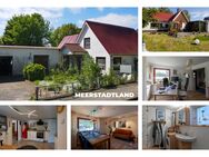 Potenzial und Gartencharme im Storchendorf - Einfamilienhaus mit Gewerbeeinheit und Ausbaureserve - Bergenhusen