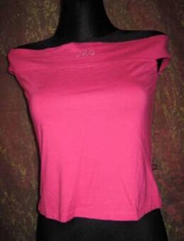 NEU mit ETIKETT * Edel * Carmen * Off Shoulder * Swarovski * Glitzer * Strass * Kristalle * Bodycon * Top * T- Shirt "D&G "Dolce & Gabana" Gr. 42- 44/ M- L * pink * - Riedlingen
