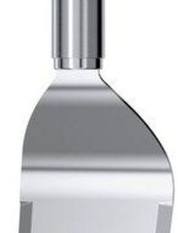 RÖSLE Grillspachtel Plancha, 25430, mit abgerundeten Ecken zum Wenden von Grillgut, Edelstahl 18/10