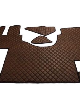 Handmade MERCEDES ACTROS MP4/MP5 Fußmatten STEPPTÜTZEN – FESTER BEIFAHRERSITZ (HOCKER) FARBWAHL Set77 - Wuppertal