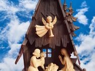 Hübsche kleine Vintage Weihnachtskrippe aus den 50er Jahren – dekorativ im Originalkarton - Niederfischbach