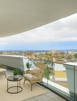 Exklusive 3-Zimmer-Wohnung im 5. Obergeschoss mit Traumblick und großem Balkon! - Dornstadt