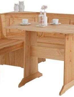 Home affaire Essgruppe Sascha, (2-tlg), mit Tisch und Truhen-Eckbank, Massivholz