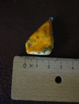 Bernsteinanhänger Bi-Color ca.3x2cm - Krefeld