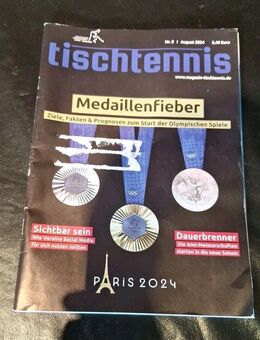 Tischtennis Magazin 08/2024 August 2024 Sport Zeitschrift Olympische Spiele - Essen