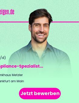 Compliance-Spezialist (m/w/d) - Frankfurt (Main)