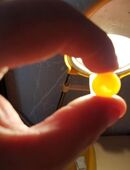 7, 80 ct - ECHT , Semitransparent, ORANGE FEUER OPAL , MEXICO , mit dt. Echtheits Zertifikat in 17033