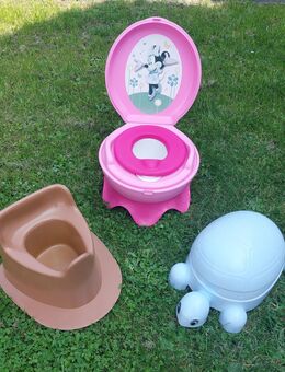 Kinder Pipi-Töpfchen, Topf mit Deckel, Minnie Mouse, 4 Bilder - Immenhausen