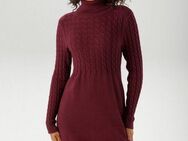 Aniston CASUAL Strickkleid mit Zopfmuster im Oberteil und den langen Ärmeln
