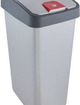 keeeper Mülleimer magne, Abfallbehälter mit Flip-Deckel, 40 x 30 x 61,5 cm, 45 l, komfortabler Soft-Touch-Point, Made in Europe