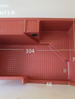 Duschwanne / Duschtasse Terracotta 104 x 71 Wohnmobil / Wohnwagen (Einstieg rechts) zB Hobby 460 - Schotten Zentrum