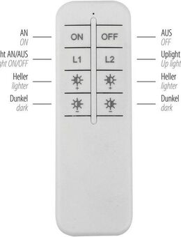 JUST LIGHT Pendelleuchte LILLUTI, dimmbar über Fernbedienung, getrennt schaltbar, LED fest integriert, Warmweiß, Fernbedienung, Funk inkl., separat steuerbar über FB, Fer