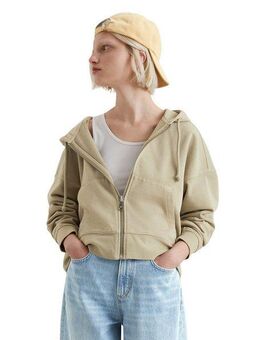 Marc O'Polo DENIM Kapuzensweatjacke in Cropped Form