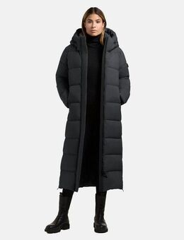 khujo Steppmantel Dote2 Extralanger Damen Mantel mit abnehmbarer Kapuze