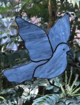 Tiffany Fensterbild Taube 2 - Eschweiler