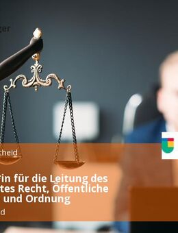 Volljurist*in für die Leitung des Fachdienstes Recht, Öffentliche Sicherheit und Ordnung - Lüdenscheid