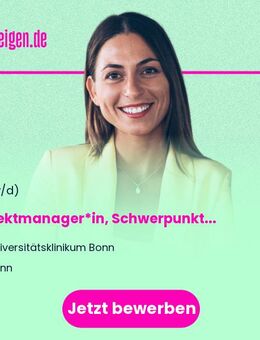 Projektmanager*in, Schwerpunkt Digitalisierung und Patientendokumentationssysteme (m/w/d) - Bonn