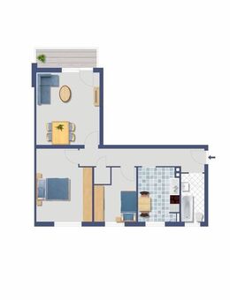 Kapitalanlage in Geesthacht: Vermietete 2,5-Zimmer-Wohnung im MFH, Balkon, ca. 65,46 m², prov.-frei - Geesthacht