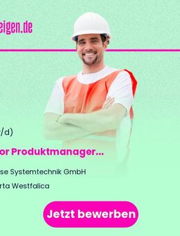 Junior Produktmanager (m/w/d) - Porta Westfalica