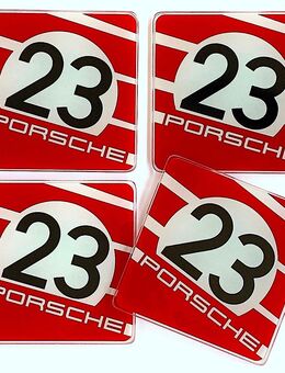 4 Stück Porsche 917 Team Salzburg Design Untersetzer Getränkeuntersetzer Glas NEU OVP - Neustadt (Hessen)