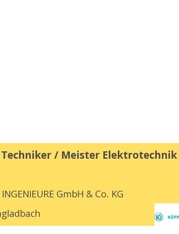 Ingenieur / Techniker / Meister Elektrotechnik (m/w/d) - Mönchengladbach