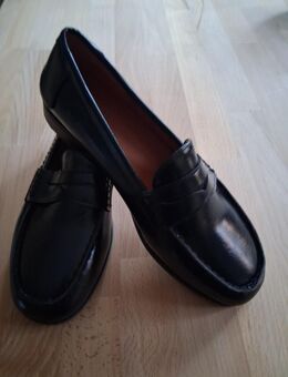 Damen Halbschuhe, Schwarz in Lederoptik - Rehfelde