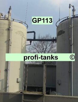 GP113 gebrauchter 15.800 L PVC-GF-Tank Lagertank Flachboden vertikal stehend Wassertank Futtermitteltank Rapsoeltank Regenauffangtank Gülletank - Nordhorn