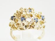 Ring Gold 585er / 14 kt Saphire Goldschmuck massiv Edelstein - Neumarkt (Oberpfalz) Zentrum