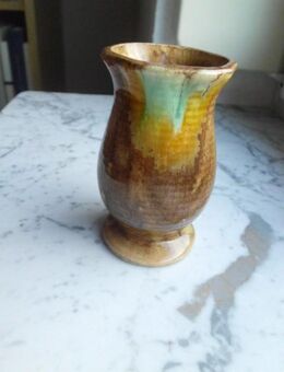 2 Keramik Vasen 8,5 cm Blumenvasen Vintage Deko zus. 5,- - Flensburg