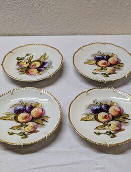 4 Sammelteller Zierteller Porzellan Beyer & Bock Obst - Mendig