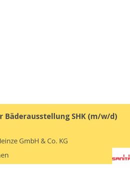 Fachberater Bäderausstellung SHK (m/w/d) - Holzkirchen (Regierungsbezirk Oberbayern)