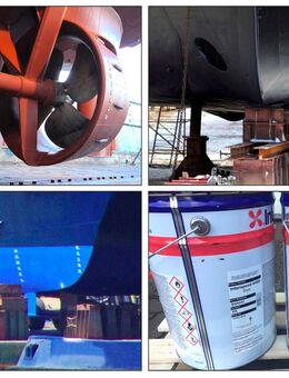2025 Antifouling - aus Seeschifffahrt - 3L Interspeed 6400 - SCHWARZ / ROT / BLAU - Kaltenkirchen