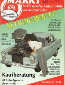 Oldtimer Markt Sonderheft Nr.5 1987/88 - Spraitbach
