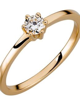 Orolino Fingerring Gold 750 mit natürlichem Brillant 0,25ct.