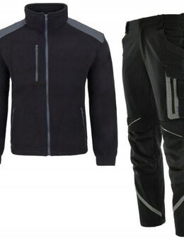 Premium ARBEITSHOSE mit Jacke Set für Montagearbeiter grau Set2 - Wuppertal