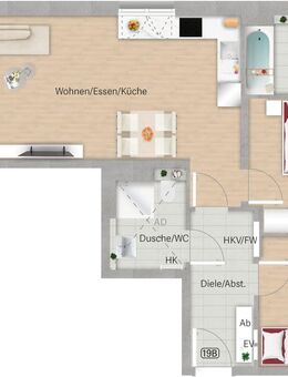 Barrierefreie Wohnung im Obergeschoss mit Komfort und Stil - München