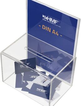 HMF Acryl Spendenbox mit Blatteinschub DIN A4 #46916 - Birkenfeld (Baden-Württemberg)