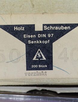 Holz Senk Schlitzschraube 4,x60mm DIN 97 Restauration antik - Spraitbach