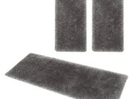 Guido Maria Kretschmer Home&Living Bettumrandung Micro exclusiv Teppich, sehr hoher Flor, weich durch Mikrofaser, Höhe 78 mm, (3-tlg), Bettvorleger, Läufer-Set, weich, unifarben, Microfaser, Schlafzimmer