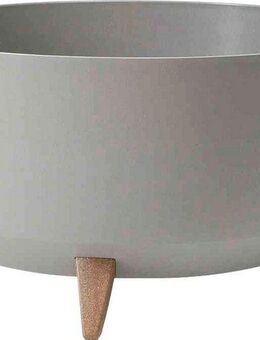 Siena Garden Pflanzkübel aus UV- und witterungsbeständigem Kunststoff, skandinavische Optik, rund