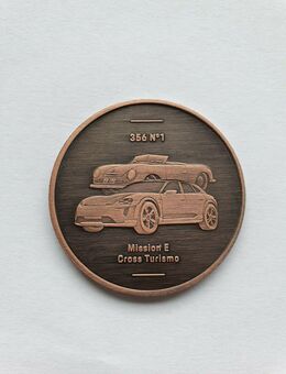 PORSCHE 356 & Mission E Kalendermünze 2019 in Top Zustand - Zwickau