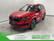 Skoda Karoq, Sportline Vorb VZE Digi elektr Heckkl vo hi LichtAssist SpurAssist Connect Sunset 4xEFH Ladeboden beheiz Frontscheibe Armlehne Metallic, Jahr 2024 - Beilngries