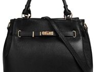 Samantha Look Henkeltasche, echt Leder, Made in Italy, geräumige Henkeltasche mit Smartphonefach