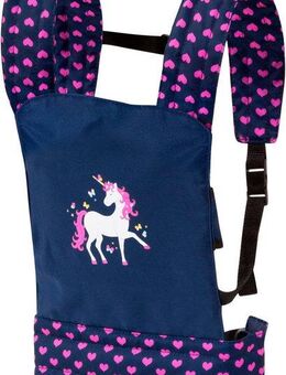 Bayer Puppen Trage blau Einhorn