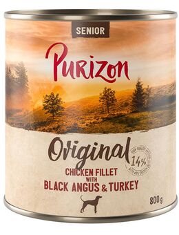 Purizon Senior Hühnerfilet mit Black-Angus - 6 x 800 g